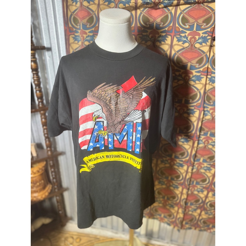 Vintage American Motorcycle Institute AMI‎ Daytona Beach Graphic T-Shirt XL